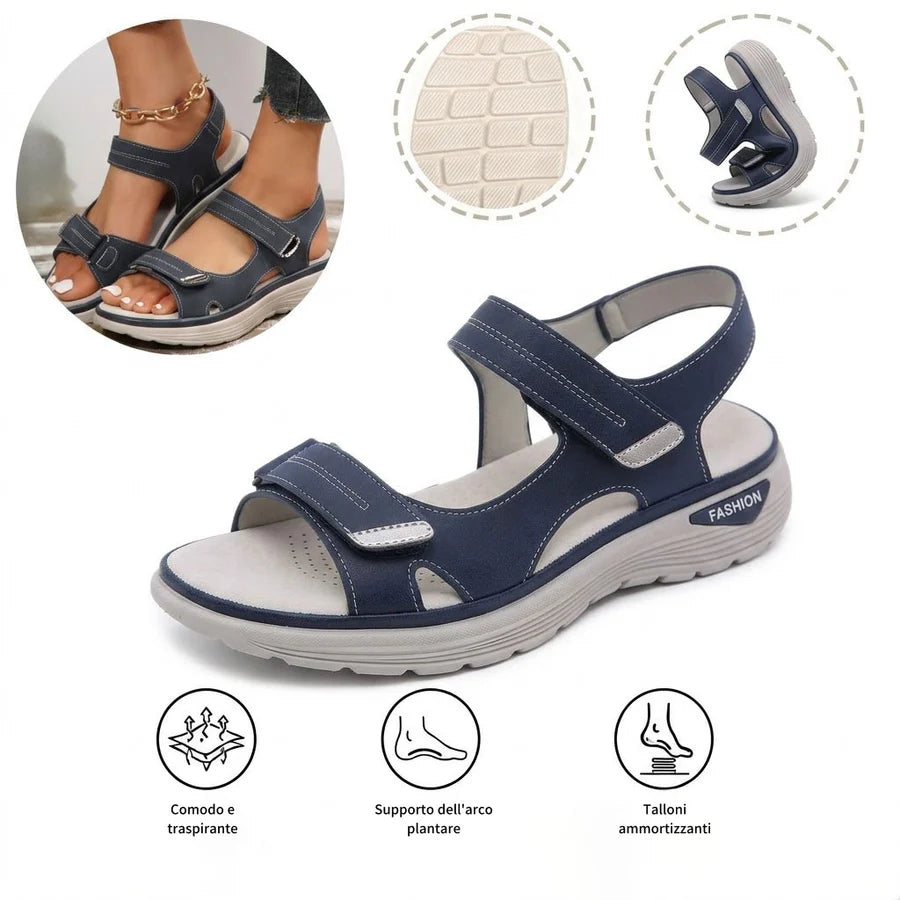 ⏰ Ultimo giorno! Sconto del 50%! Non perderti i sandali ortopedici dal design ergonomico! ✅ Efficace assorbimento degli urti ✅ Comfort e supporto per i tuoi piedi, creati appositamente per le donne.