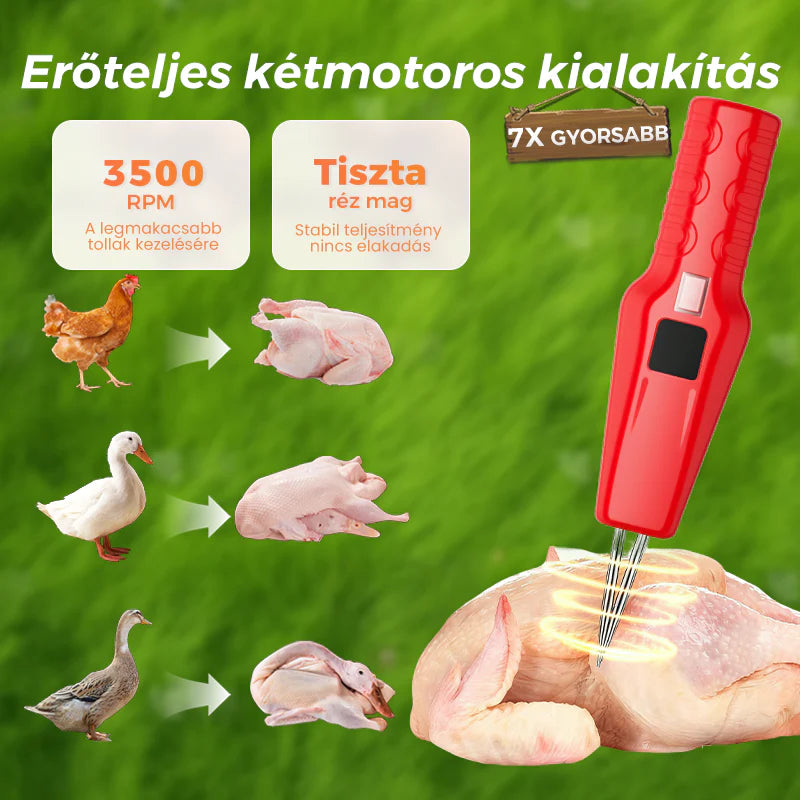 🐓 Elektromos baromfi tolltépő gép – Egyszerű tolltépés, idő- és energiamegtakarítás!