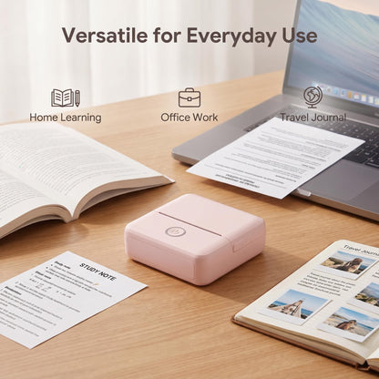 📄 Sürgős dokumentumot vagy fényképet kell kinyomtatnod, de nincs nyomtató a közelben? – Ez a mini nyomtató Bluetooth segítségével azonnal nyomtat