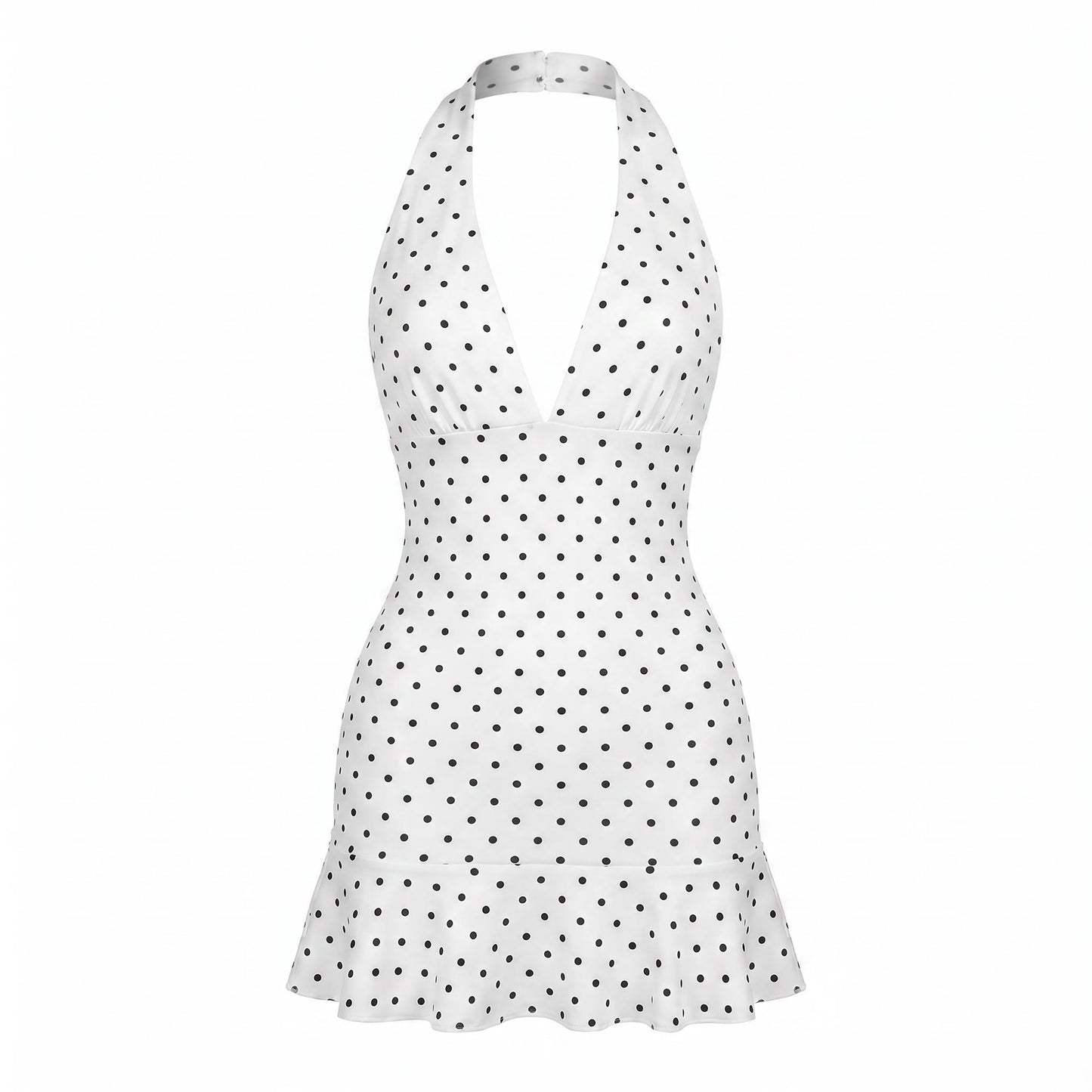 👗 Szeretnéd, hogy a nyári estéken mindenki téged nézzen? – Ez a pöttyös V-nyakú ruha segíthet!
