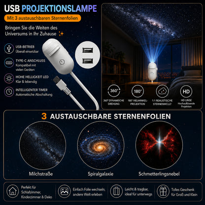 🌌 A gyerekek nehezen alszanak el a sötétben? – Ez a csillagvetítős éjszakai lámpa segíthet