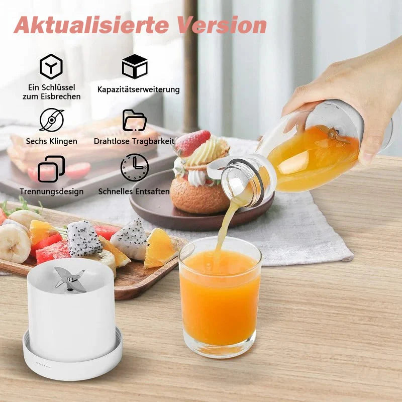 🍎 Hordozható gyümölcscentrifuga – Friss gyümölcslé bármikor, bárhol!