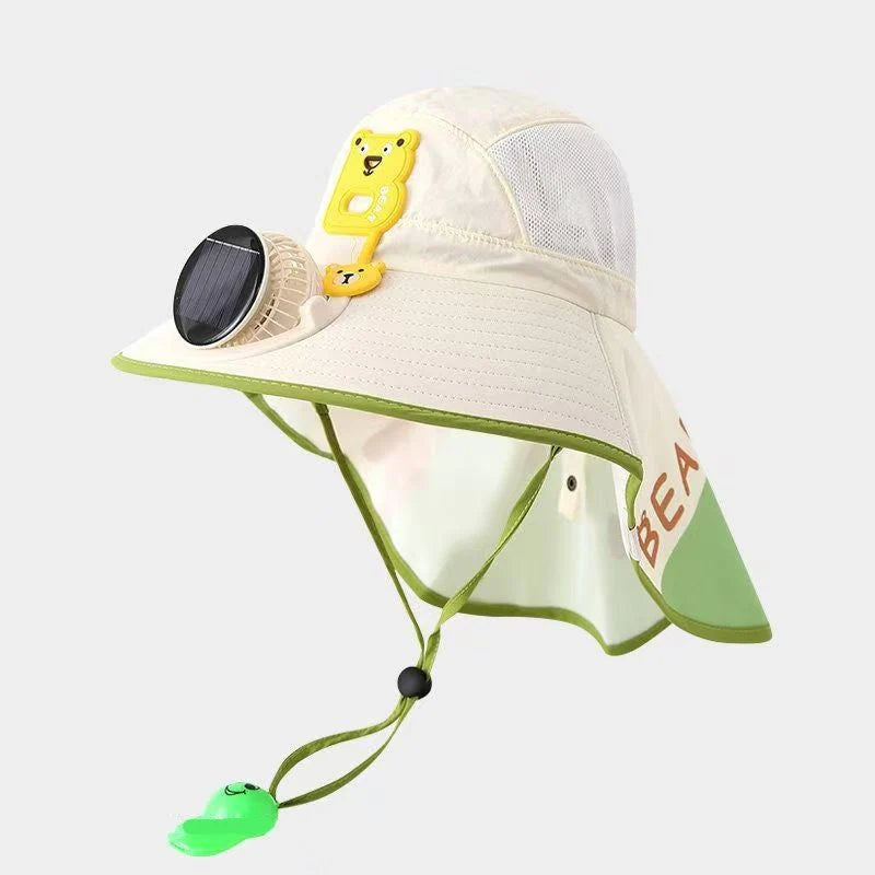 ☀️ A forróságban a fejed túlmelegszik a napon? – Ez a sapka ventilátorral hűti a fejbőrt!