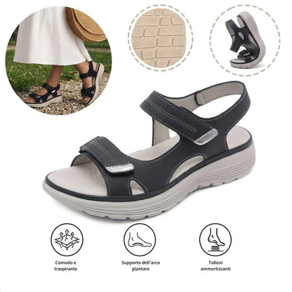 ⏰ Ultimo giorno! Sconto del 50%! Non perderti i sandali ortopedici dal design ergonomico! ✅ Efficace assorbimento degli urti ✅ Comfort e supporto per i tuoi piedi, creati appositamente per le donne.