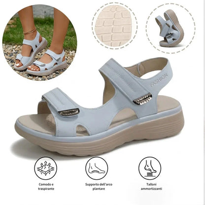 ⏰ Ultimo giorno! Sconto del 50%! Non perderti i sandali ortopedici dal design ergonomico! ✅ Efficace assorbimento degli urti ✅ Comfort e supporto per i tuoi piedi, creati appositamente per le donne.