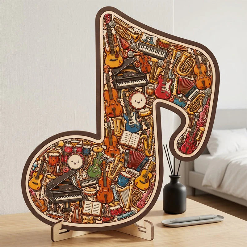 🎸 A gyerekek szeretik a zenét és a kirakósokat is, de a kettőt együtt még nem próbálták? – Fa hangszer kirakós!