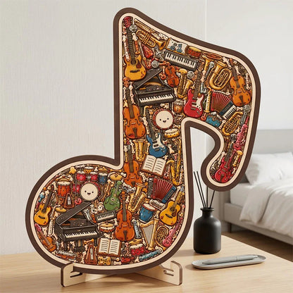 🎸 A gyerekek szeretik a zenét és a kirakósokat is, de a kettőt együtt még nem próbálták? – Fa hangszer kirakós!