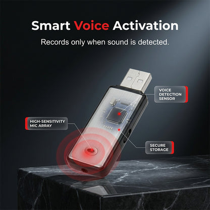 Hordozható USB hangrögzítő zajszűréssel | VELTRIX