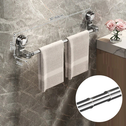 🚿 Nem akarsz fúrni a csempébe? – Állítható törülközőtartó tapadókoronggal, fúrás nélkül