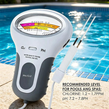 🏊 A medence vízének egyensúlya nehezen fenntartható? – Ez a mérő pontos pH- és klóradatokat biztosít, hogy a víz mindig tiszta és biztonságos legyen
