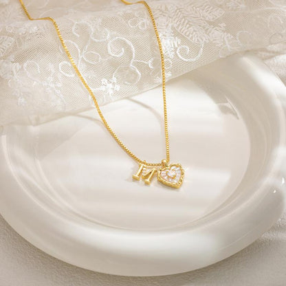 💖 Szeretnéd, ha a neved vagy egy fontos betű a szíveden lehetne? – Szív alakú betűs mikropave nyaklánc!