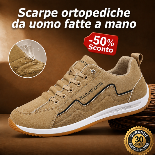 🎁Ultimo giorno per uno sconto del 50%: non perdete l'occasione!⏰Realizzate in pelle di vitello australiana🐂Supporto per il piede: allevia il dolore ai piedi✅Impermeabili e antiscivolo, comode per camminare.