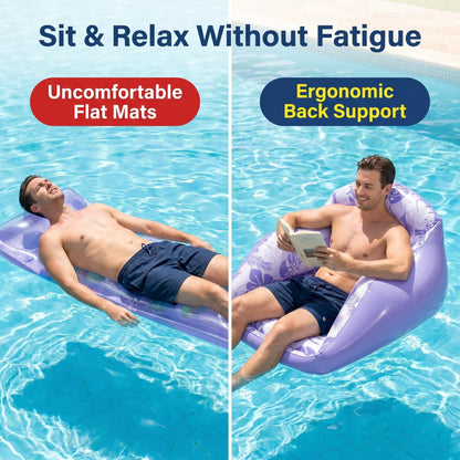 🏊💺U alakú felfújható matrac – stílusos pihenés, felnőtteknek és gyerekeknek egyaránt ideális, könnyen tárolható ⚡