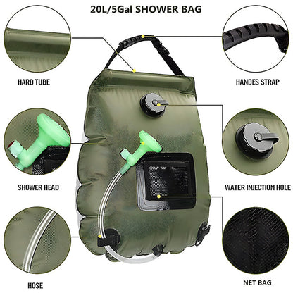 Napelemes kempingzuhany 20L | BEXLAN