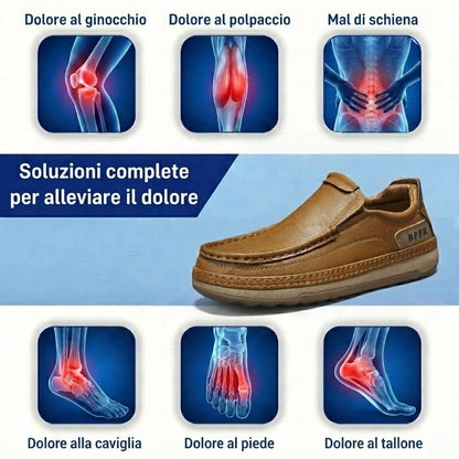 🎁Ultimo giorno per approfittare dello sconto del 50%, non perdertelo! ⏰Realizzate in pelle di vitello australiana🐂Supporto per il piede - allevia il dolore ai piedi✅Impermeabili e antiscivolo, comode da indossare✅Eleganti e versatili.