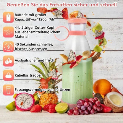 🍎 Hordozható gyümölcscentrifuga – Friss gyümölcslé bármikor, bárhol!