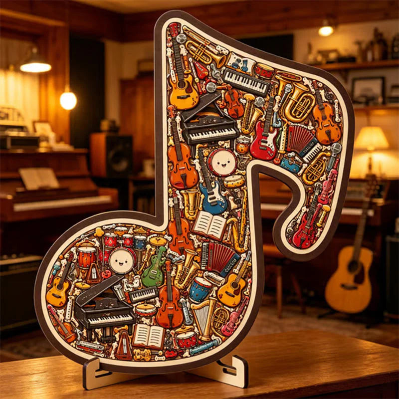 🎸 A gyerekek szeretik a zenét és a kirakósokat is, de a kettőt együtt még nem próbálták? – Fa hangszer kirakós!