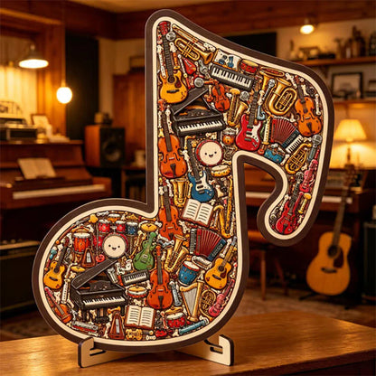 🎸 A gyerekek szeretik a zenét és a kirakósokat is, de a kettőt együtt még nem próbálták? – Fa hangszer kirakós!