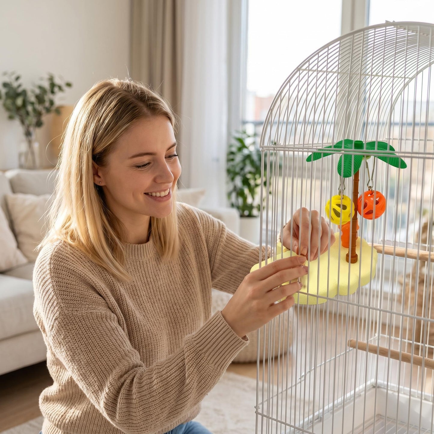 🐦 A hagyományos ülőkák unalmasak és kopottak? – Ez a felhőalakú ülőke vidámabbá teszi a kalitkát!