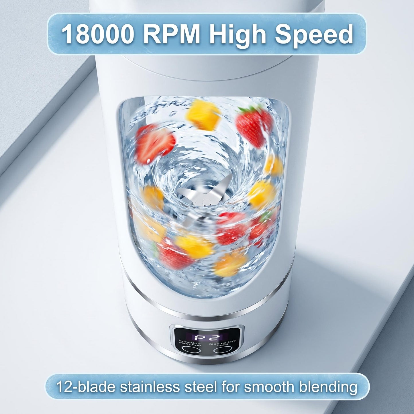 🥤 Nincs időd reggel gyümölcslevet készíteni? – 450 ml-es vezeték nélküli centrifuga-pohár!