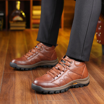 Scarpe da uomo🎁Ultimo giorno per approfittare dello sconto del 40%, non perdertelo! ⏰Realizzate in pelle di vitello australiana🐂Supporto per il piede - allevia il dolore ai piedi✅Impermeabili e antiscivolo, comode da indossare✅Eleganti e versatili.