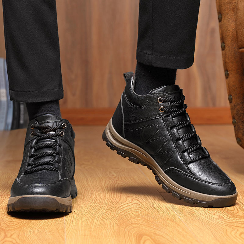 Scarpe da uomo🎁Ultimo giorno per approfittare dello sconto del 40%, non perdertelo! ⏰Realizzate in pelle di vitello australiana🐂Supporto per il piede - allevia il dolore ai piedi✅Impermeabili e antiscivolo, comode da indossare✅Eleganti e versatili.