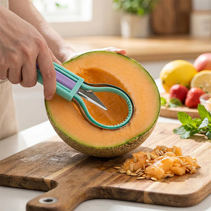🍈 Gombóckanál, faragókés, és gyümölcskanal – Három eszköz egy szettben, praktikus kialakítással!