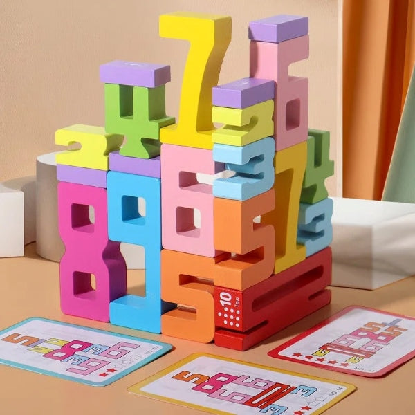 Fa számos kocka Montessori, 20 db | MOLNEX
