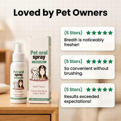 🦷 A kutyád vagy macskád lehelete kellemetlen, a fogkefe használata meg harc? – Ez a spray segíthet