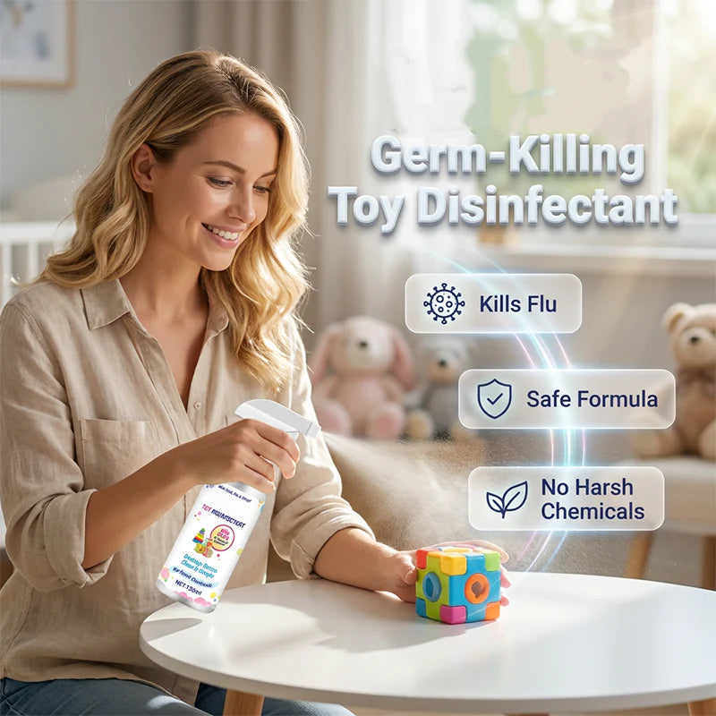 🧸 A kedvenc játékaid koszosak és nehezen tisztíthatók? – Ez a spray szivaccsal egyszerű megoldást kínál!