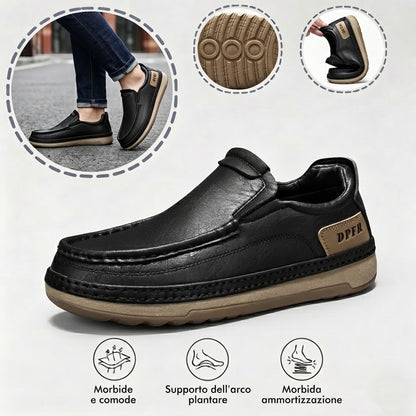 🎁Ultimo giorno per approfittare dello sconto del 50%, non perdertelo! ⏰Realizzate in pelle di vitello australiana🐂Supporto per il piede - allevia il dolore ai piedi✅Impermeabili e antiscivolo, comode da indossare✅Eleganti e versatili.