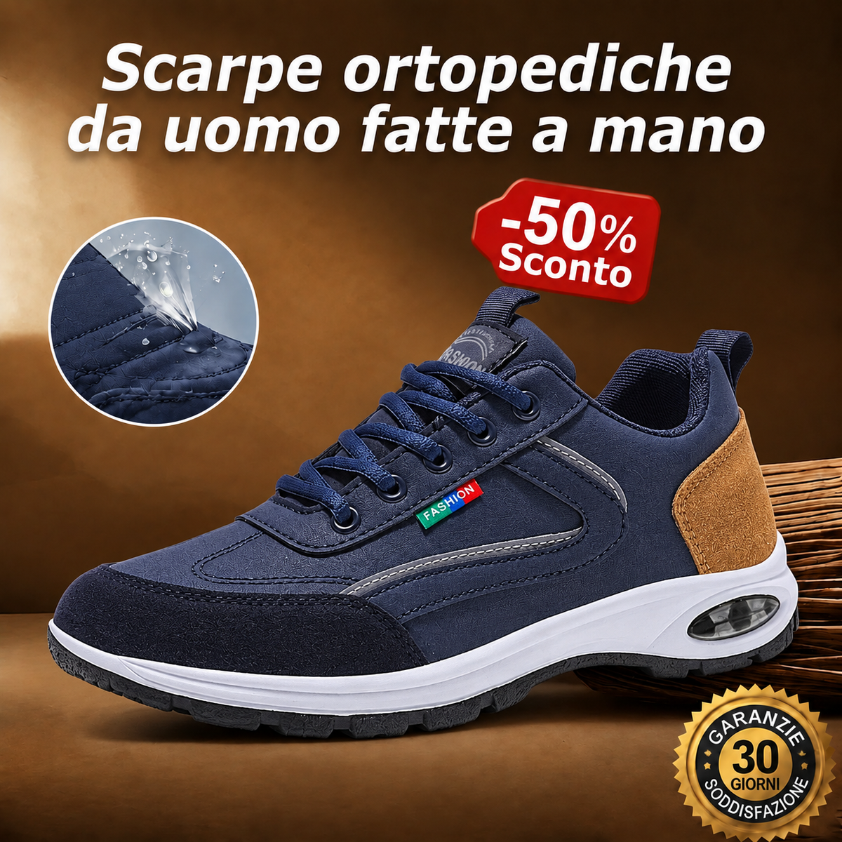 🎁Ultimo giorno per approfittare dello sconto del 50%! Non perdere l'occasione! ⏰ Allevia il dolore ai piedi e la fascite plantare: scarpe ortopediche impermeabili e antiscivolo.