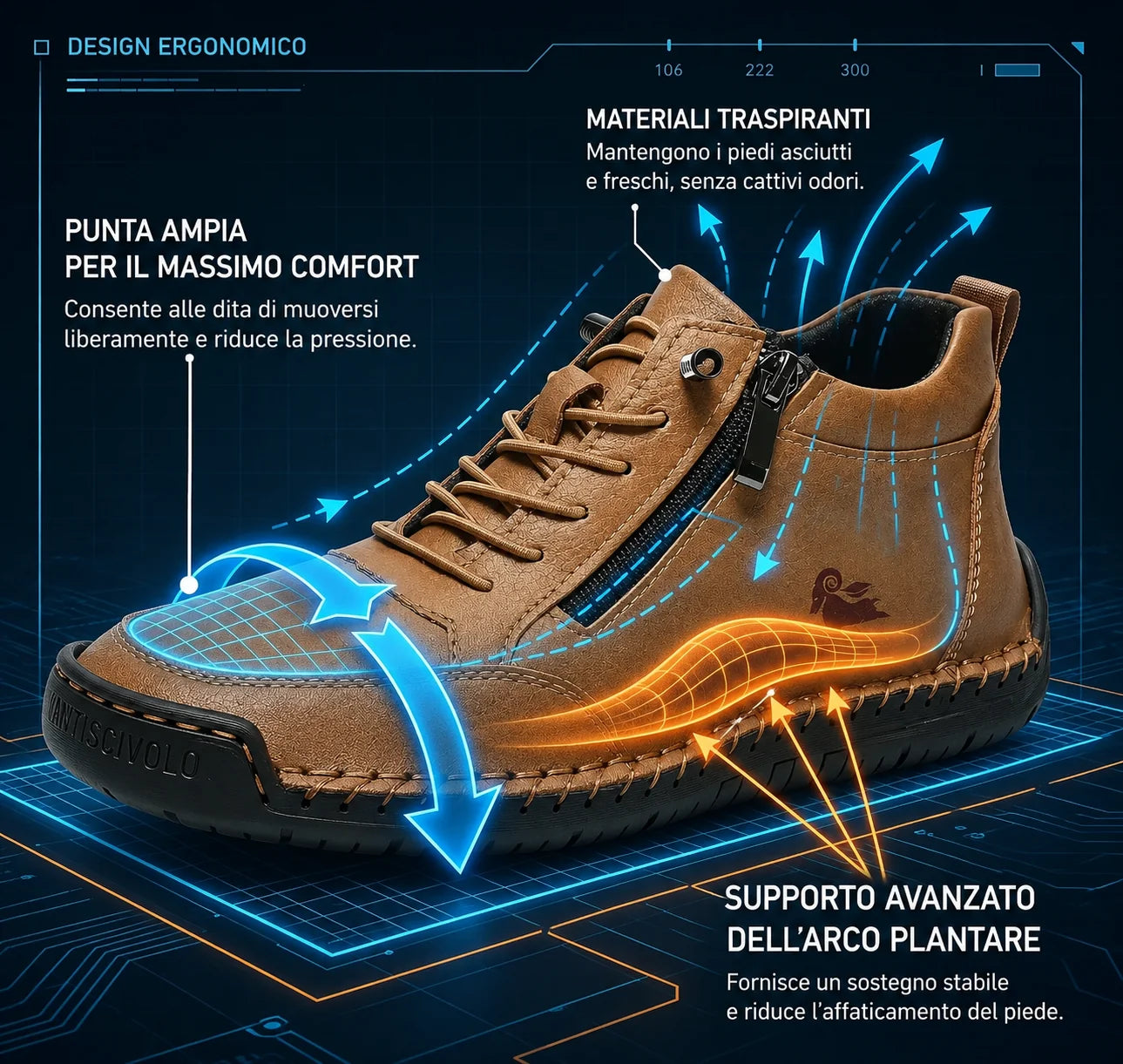 Scarpe da uomo🎁Ultimo giorno per approfittare dello sconto del 50%, non perdertelo! ⏰Realizzate in pelle di vitello australiana🐂Supporto per il piede - allevia il dolore ai piedi✅Impermeabili e antiscivolo, comode da indossare✅Eleganti e versatili.