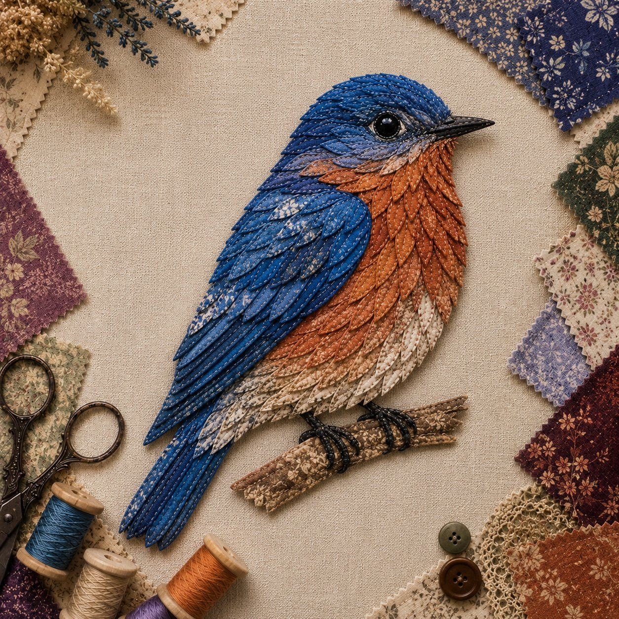 3D-s patchwork madár DIY készlet | BLEMOR