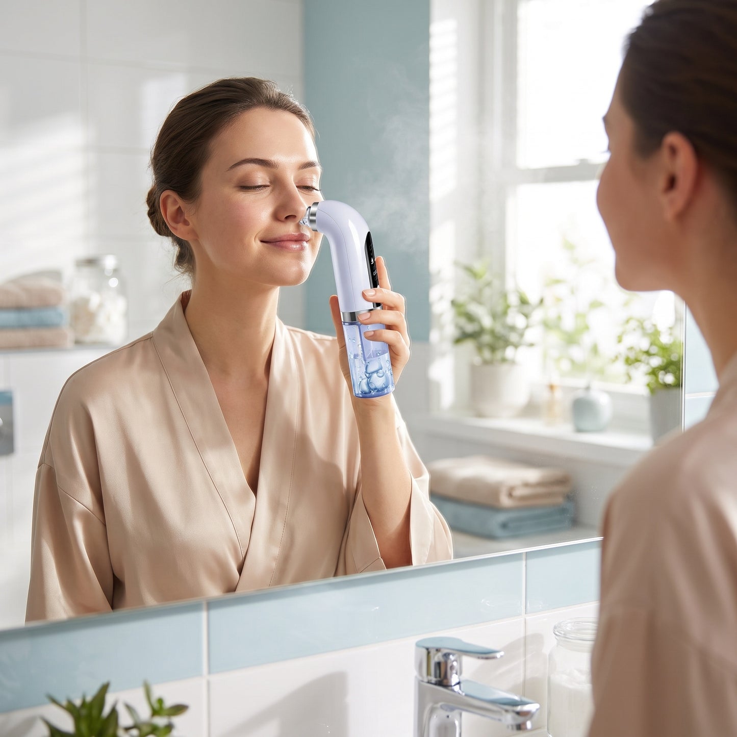 🧖 A hagyományos arctisztítás gyakran irritálja a bőrt? – Ez a készülék ultrafinom buborékokkal kíméletesen és mélyen tisztít!
