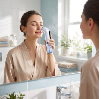 🧖 A hagyományos arctisztítás gyakran irritálja a bőrt? – Ez a készülék ultrafinom buborékokkal kíméletesen és mélyen tisztít!