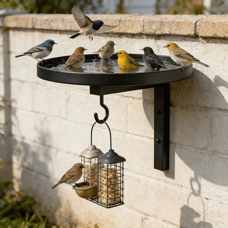 🕊️ Élő, vibráló kert madarakkal – Ez az itató vonzza a madarakat, miközben szép látványt nyújt.