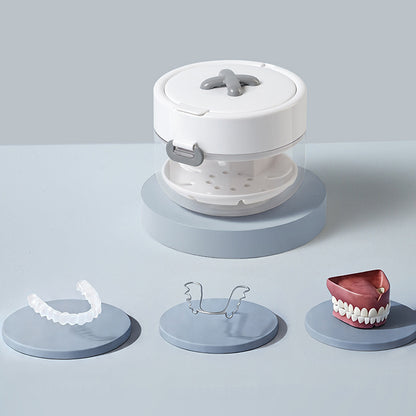 🦷 Többfunkciós tok fogszabályzó készülékekhez – Higiénikus tárolás és védelem!