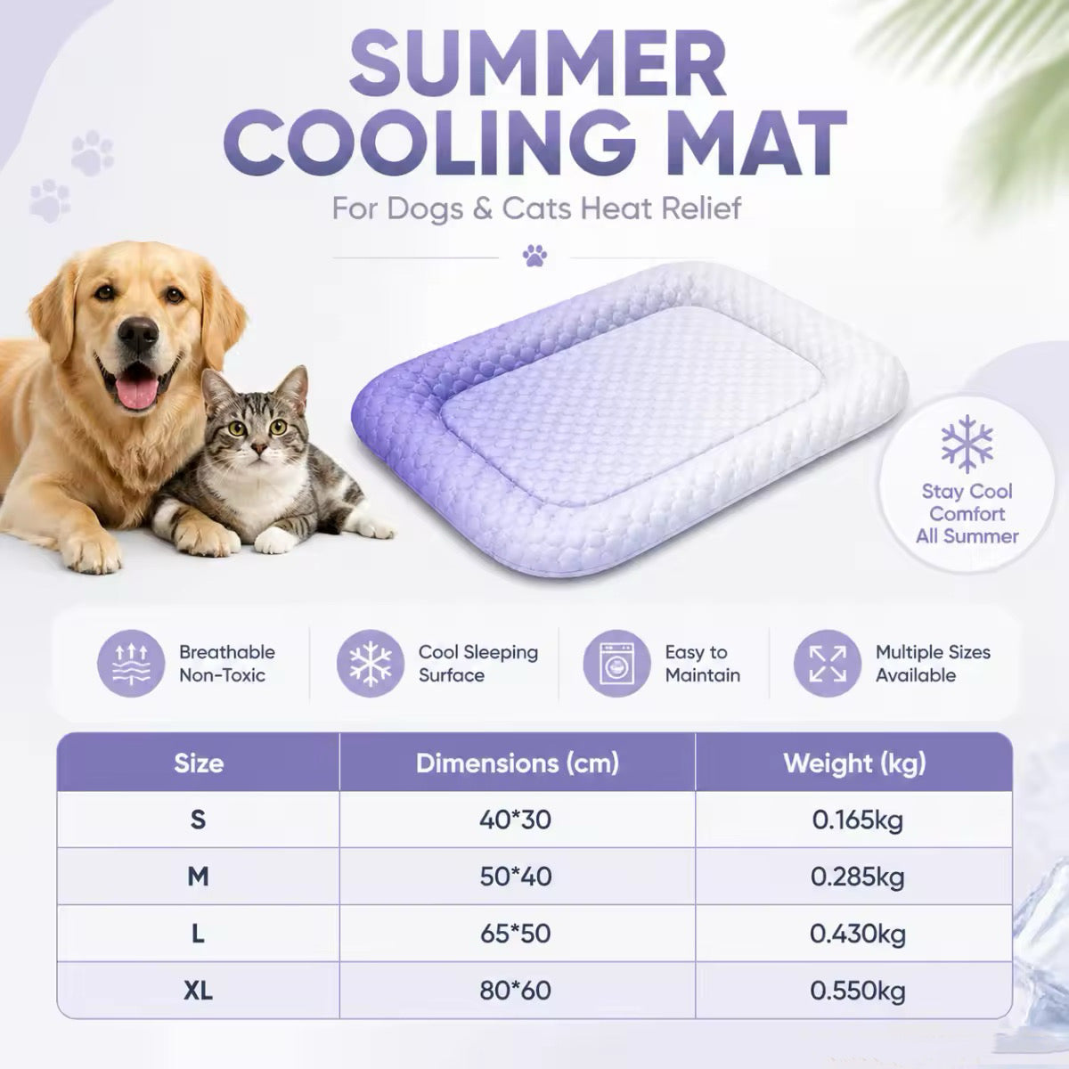 🐶 A meleg padló és a forróság megnehezíti kedvenced nyarát? – Ez a hűtőpárna segít lehűteni!