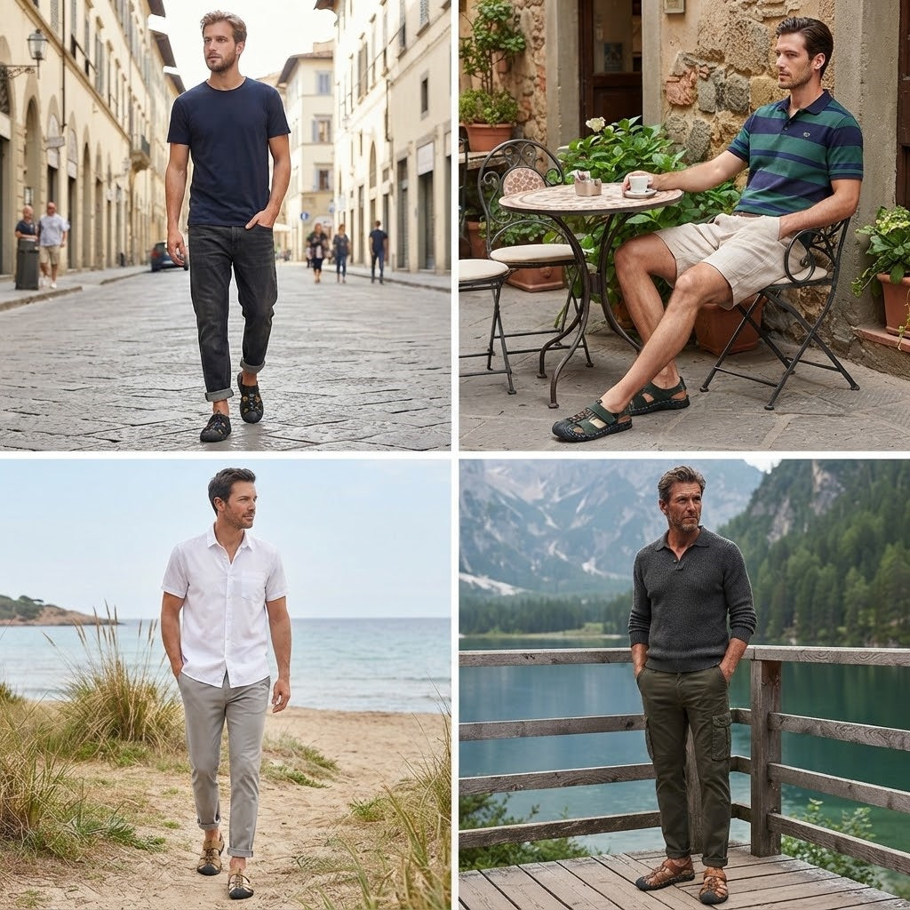 ⏰Ultimo giorno, sconto del 50%! Non perdete l'occasione: sandali ortopedici dal design ergonomico ✅️Ammortizzazione ✅️Calzature ortopediche salutari, progettate specificamente per gli uomini europei.
