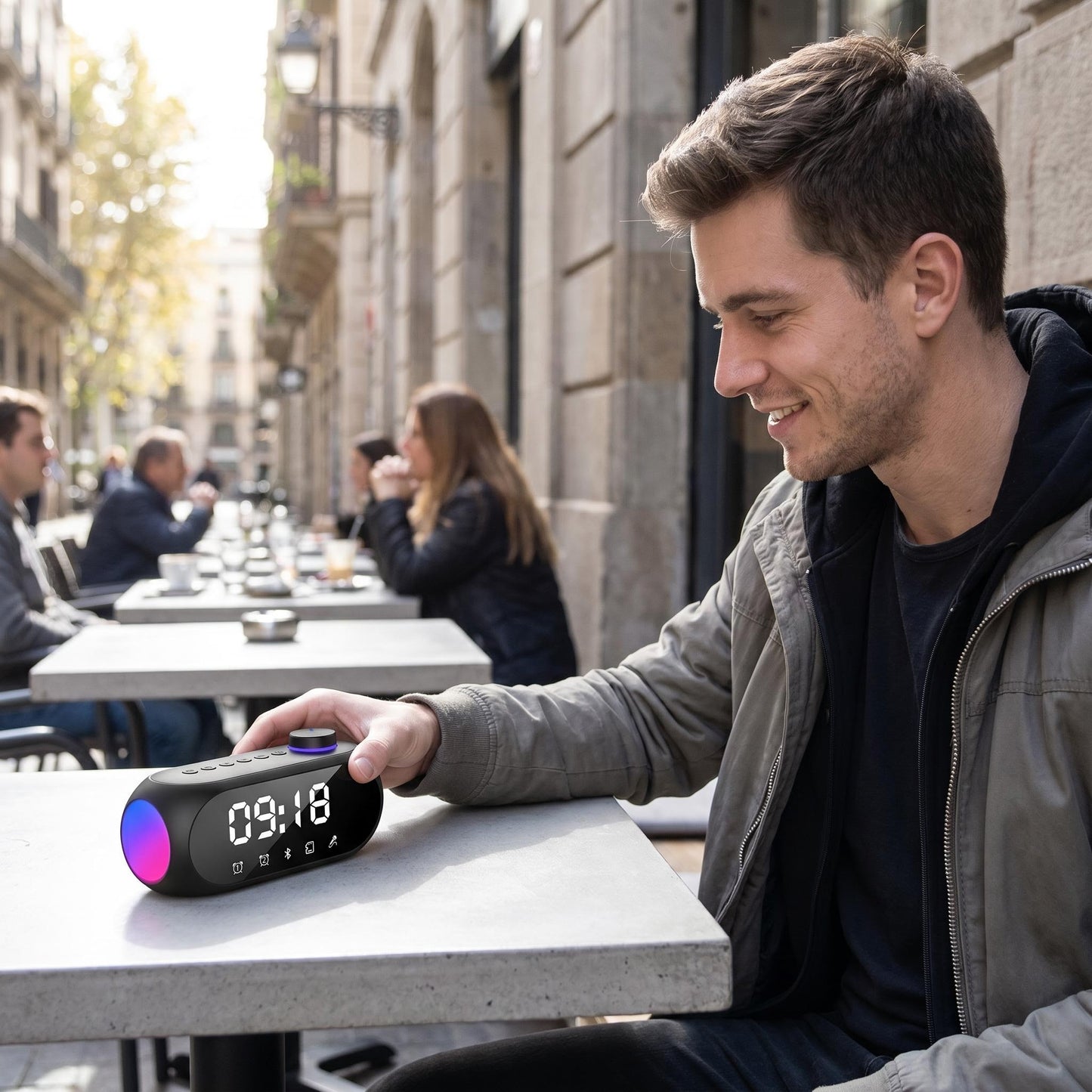 🎵 A telefon hangszórója nem elég erős a jó zeneélményhez? – Ez a mini hangszóró Bluetooth-on keresztül nagyobb és tisztább hangot biztosít!