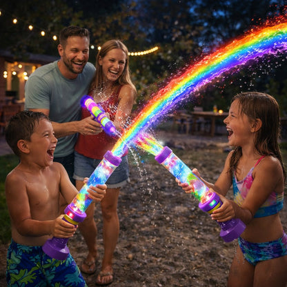 🌈 Unod a sima vízipisztolyt? – Szivárvány LED-es vízipisztoly, ami világít is!