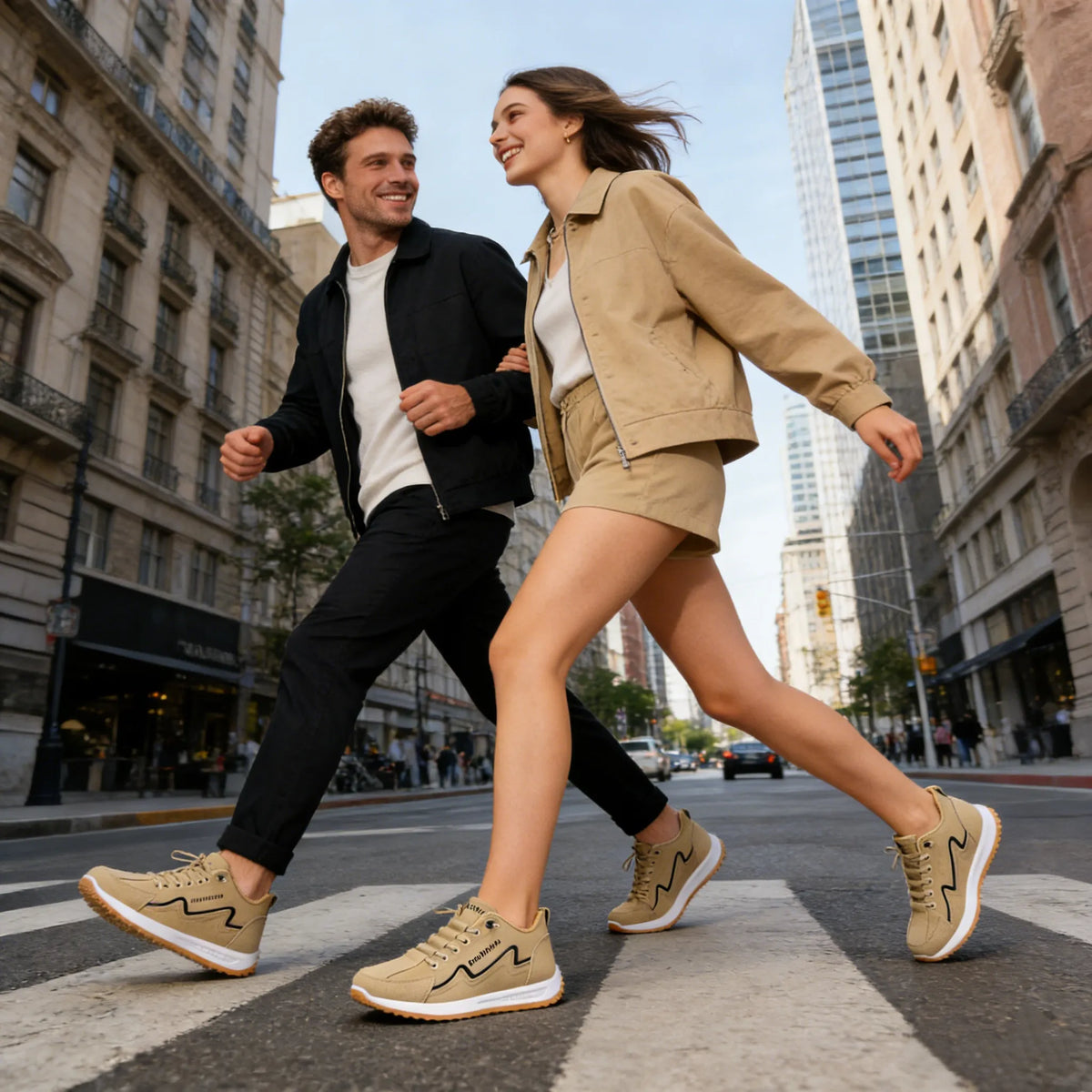 🎁Ultimo giorno per uno sconto del 40%: non perdete l'occasione!⏰Realizzate in pelle di vitello australiana🐂Supporto per il piede: allevia il dolore ai piedi✅Impermeabili e antiscivolo, comode per camminare.