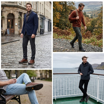 🎁Ultimo giorno per approfittare dello sconto del 50%, non perdertelo! ⏰Realizzate in pelle di vitello australiana🐂Supporto per il piede - allevia il dolore ai piedi✅Impermeabili e antiscivolo, comode da indossare✅Eleganti e versatili.