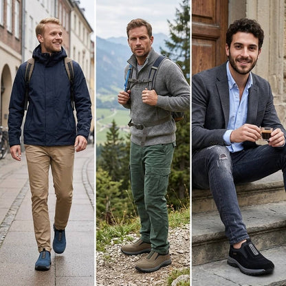 🎁Ultimo giorno per usufruire di uno sconto del 50%! Non perdere questa rara opportunità! ⏰Allevia il dolore al piede e la fascite✅Impermeabili e antiscivolo✅Adatto a tutte le stagioni✅Eleganti e versatili - Scarpe ortopediche in pelle