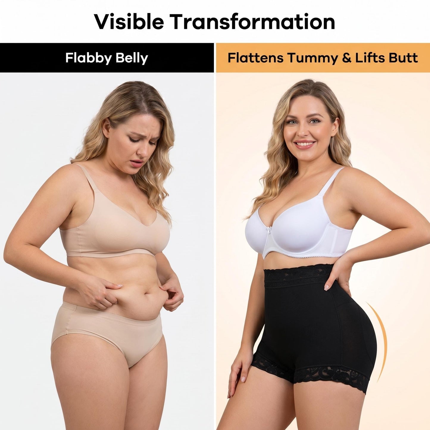 【1+1 ingyen】Magas derékú, csúszásgátló bevonattal ellátott, alakformáló bikini