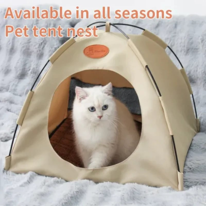 🏕️ A kisállatodnak nincs saját helye? – Összecsukható kisállat-sátor, ami bárhol elfér!