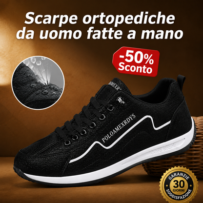 🎁Ultimo giorno per uno sconto del 50%: non perdete l'occasione!⏰Realizzate in pelle di vitello australiana🐂Supporto per il piede: allevia il dolore ai piedi✅Impermeabili e antiscivolo, comode per camminare.