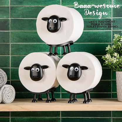 🐑 Juh alakú WC-papír-tartó – Vidám és praktikus kiegészítő a fürdőszobába