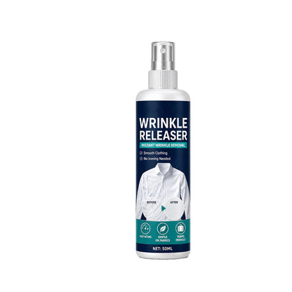 🧳 Az utazás során összegyűrt ruhák kellemetlenek? – Ez a spray gyorsan kisimítja a szöveteket anélkül, hogy vasalóra lenne szükség.